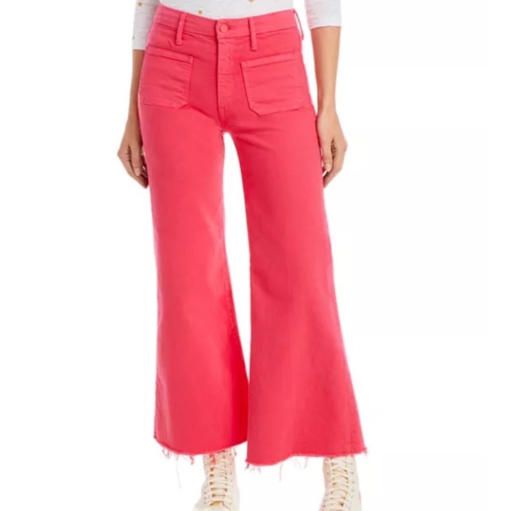 MOTHER the patch pocket roller ankle fray 28